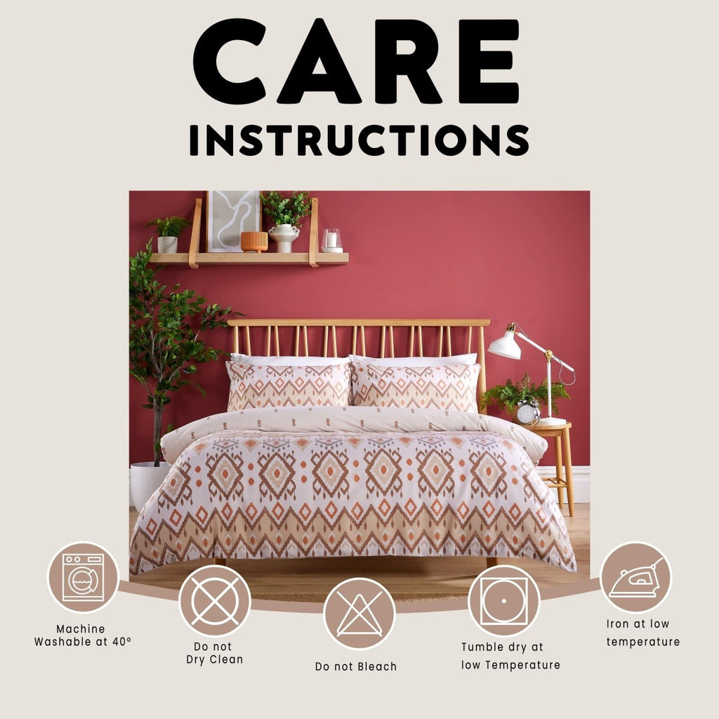 OLIVIA ROCCO Taxila Duvet Cover Set Easy Care Reversible Cotton Mix Super Soft for Everyday Luxury Hotel - Style - Joe’s Haven
