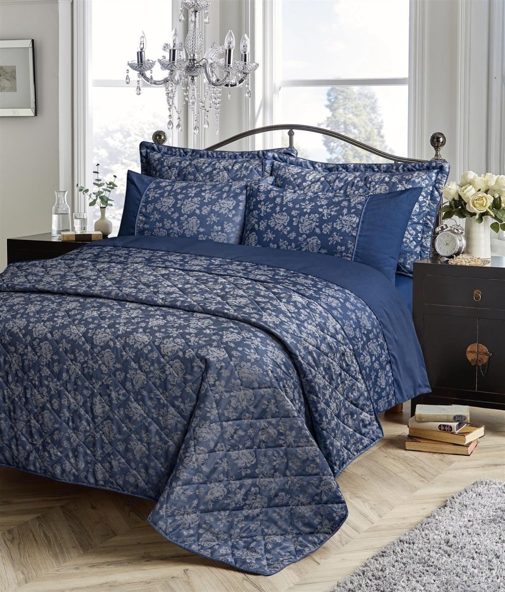 OLIVIA ROCCO Kew Hand Woven Jacquard Cotton Quilt Cover Duvet Set Cotton Rich Bedspreads - Joe’s Haven