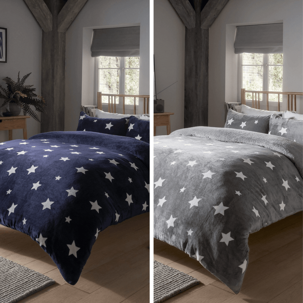 OLIVIA ROCCO Reversible Teddy Duvet Cover Set Super Soft Faux Fur Bedding For Winter - Joe’s Haven