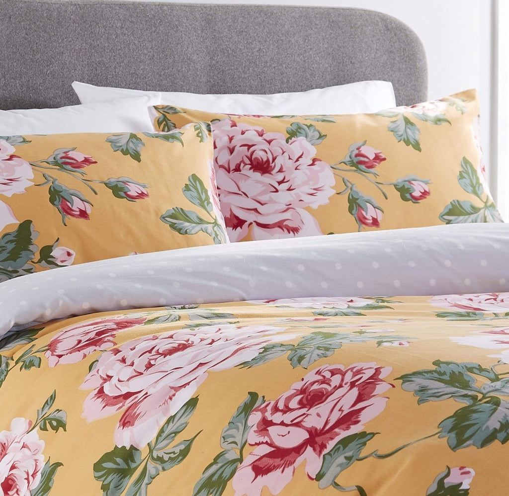 OLIVIA ROCCO Duvet Cover Set Bloom Reversible Polka Dot Cotton Rich in Vibrant Colours - Joe’s Haven