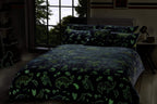 OLIVIA ROCCO Dinosaur Glow In The Dark Teddy Fleece Duvet Set With Bed Throw And Cushion - Joe’s Haven