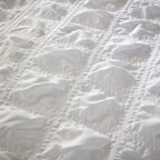 OLIVIA ROCCO Duvet Cover Set Microfibre Quilted White With Pillowcases Easy Care Bedding - Joe’s Haven