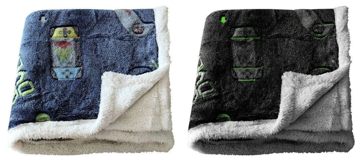 OLIVIA ROCCO Glow In The Dark Teddy Fleece Duvet Set For Kids Winter Warm Cosy Bedding - Joe’s Haven