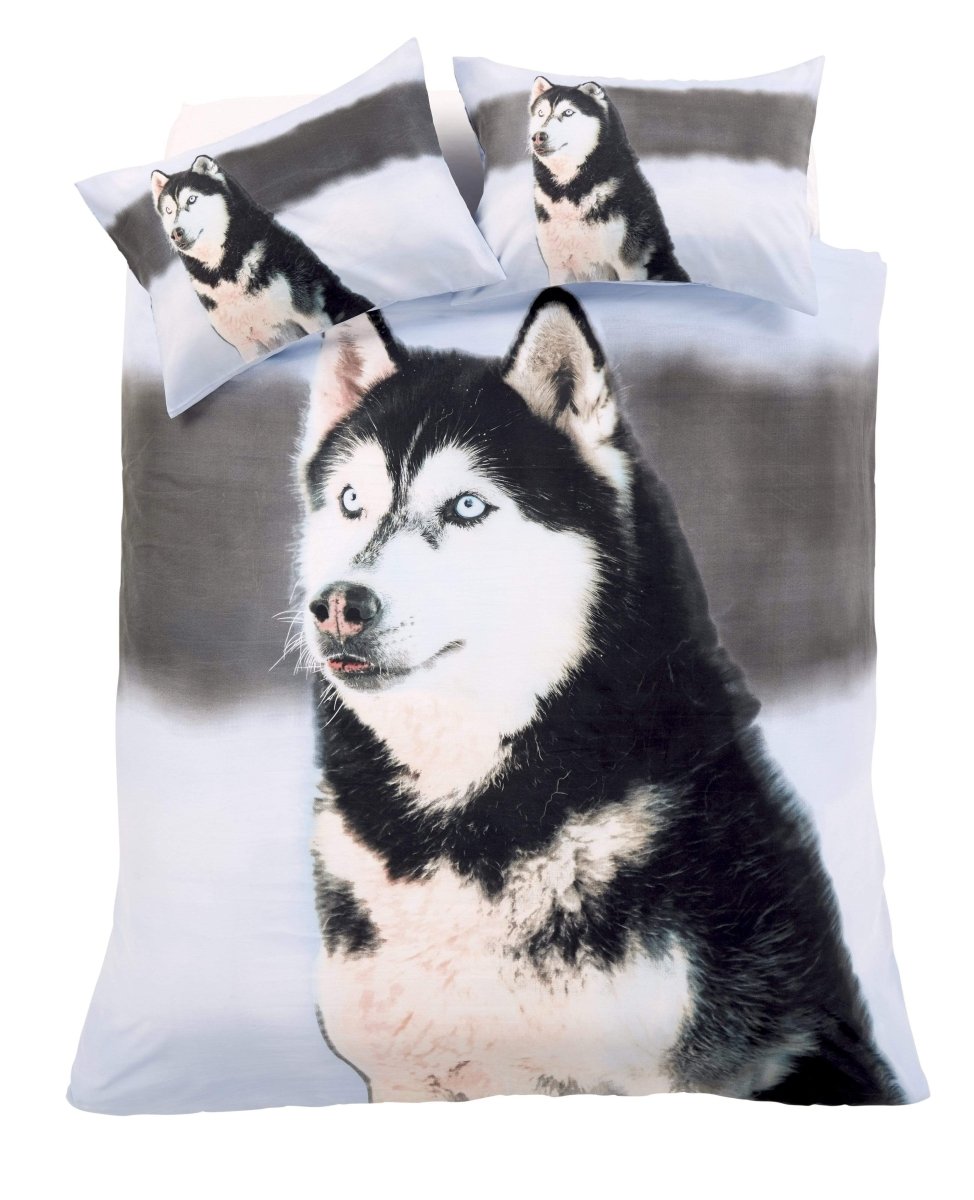 OLIVIA ROCCO Huskey 3D Photo Panel Duvet Set Cotton-Rich Bedding OEKO-TEX Quilt Cover - Joe’s Haven