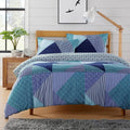 OLIVIA ROCCO Jasper Teal Printed Duvet Cover Set Easy Care With Button Closure for a Hotel - Style Bedroom Refresh - Joe’s Haven