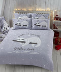 OLIVIA ROCCO Lazy Sloth Teddy Fleece Duvet Set With Matching Throw And Cushions Luxurious - Joe’s Haven