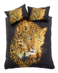 OLIVIA ROCCO Leopard Print 3D Photo Panel Duvet Set Cotton Rich OEKO - TEX Designed - Joe’s Haven