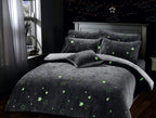 OLIVIA ROCCO Magical Stars Glow In The Dark Teddy Fleece Kids Duvet Set Ultra Soft - Joe’s Haven