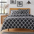 OLIVIA ROCCO Marrakesh Grey Printed Duvet Cover Set Easy Care With Pillowcases Hotel - Quality Super Soft Finish - Joe’s Haven