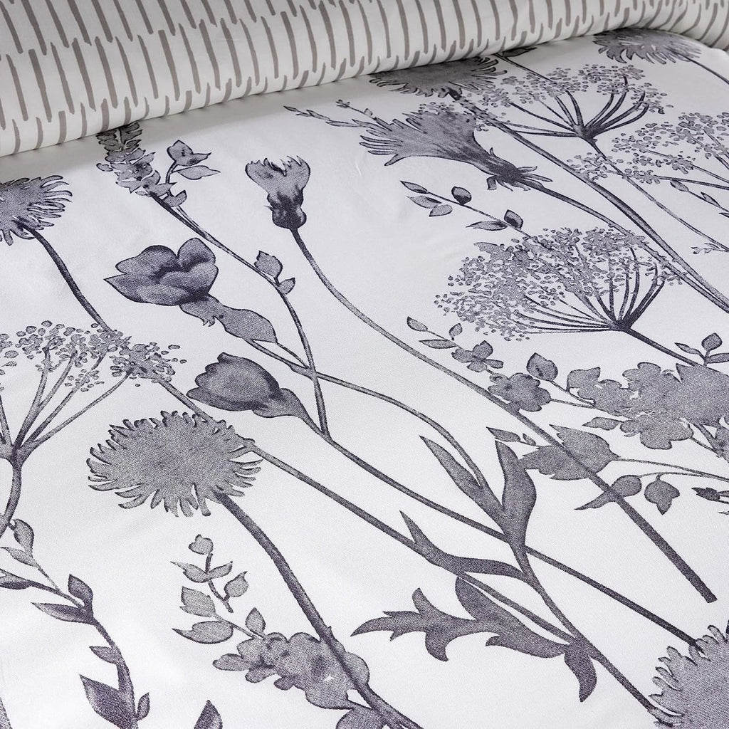 OLIVIA ROCCO Meadow Grey Reversible Duvet Cover Set With Pillowcases Breathable Microfibre for Everyday Luxury Hotel - Style - Joe’s Haven