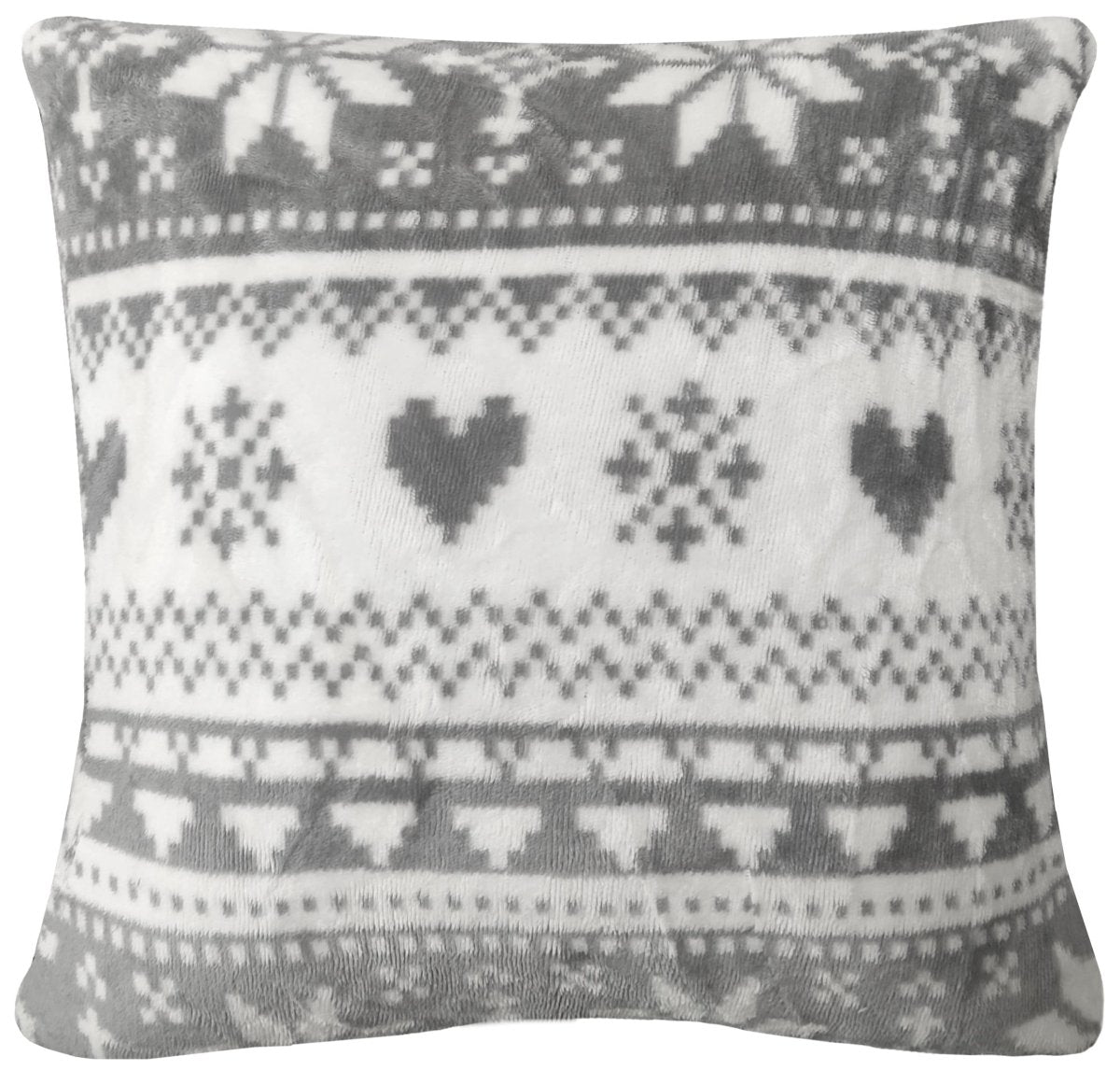 OLIVIA ROCCO Nordic Fair Isle Reversible Teddy Fleece Duvet Set With Pillowcases - Joe’s Haven