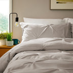 OLIVIA ROCCO Pintuck Natural Microfibre Duvet Cover Set With Pillowcases Easy Care - Joe’s Haven
