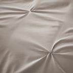 OLIVIA ROCCO Pintuck Natural Microfibre Duvet Cover Set With Pillowcases Easy Care - Joe’s Haven
