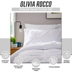 OLIVIA ROCCO Pintuck White Microfibre Duvet Cover Set With Pillowcases Reversible - Joe’s Haven