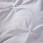 OLIVIA ROCCO Pintuck White Microfibre Duvet Cover Set With Pillowcases Reversible - Joe’s Haven