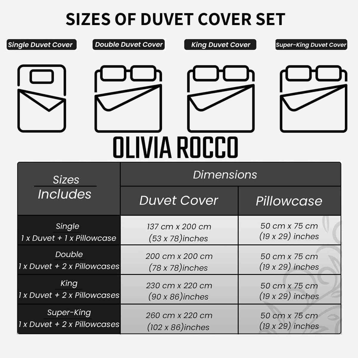 OLIVIA ROCCO Pintuck White Microfibre Duvet Cover Set With Pillowcases Reversible - Joe’s Haven