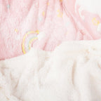 OLIVIA ROCCO Rainbow Unicorn Glow In The Dark Teddy Fleece Duvet Set For Kids Super Soft - Joe’s Haven
