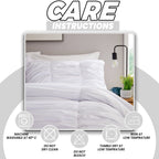 OLIVIA ROCCO Ruched White Microfibre Duvet Cover Set With Pillowcases Ruffle Bedding - Joe’s Haven