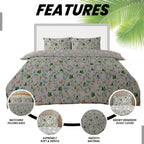 OLIVIA ROCCO Snowy Reindeers Reversible Duvet Cover Set With Pillowcases Polycotton - Joe’s Haven