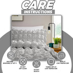 OLIVIA ROCCO Soho Grey Microfibre Duvet Cover Set With Pillowcases Quilted Super Soft - Joe’s Haven