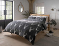 OLIVIA ROCCO Stag Teddy Reversible Duvet Set Charcoal Grey Faux Fur Ultra Soft OEKO - TEX - Joe’s Haven