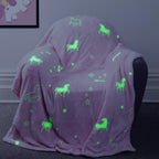 OLIVIA ROCCO Unicorn Glow In The Dark Teddy Duvet Set Pink For Kids OEKO-TEX Certified - Joe’s Haven