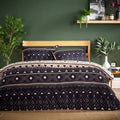 OLIVIA ROCCO Oslo Black Flannel Duvet Cover Set With Pillowcases Designed In England - Joe’s Haven