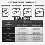 OLIVIA ROCCO Havanna Geo Reversible Luxury Cotton Blend Duvet Cover Set With Pillowcases - Joe’s Haven