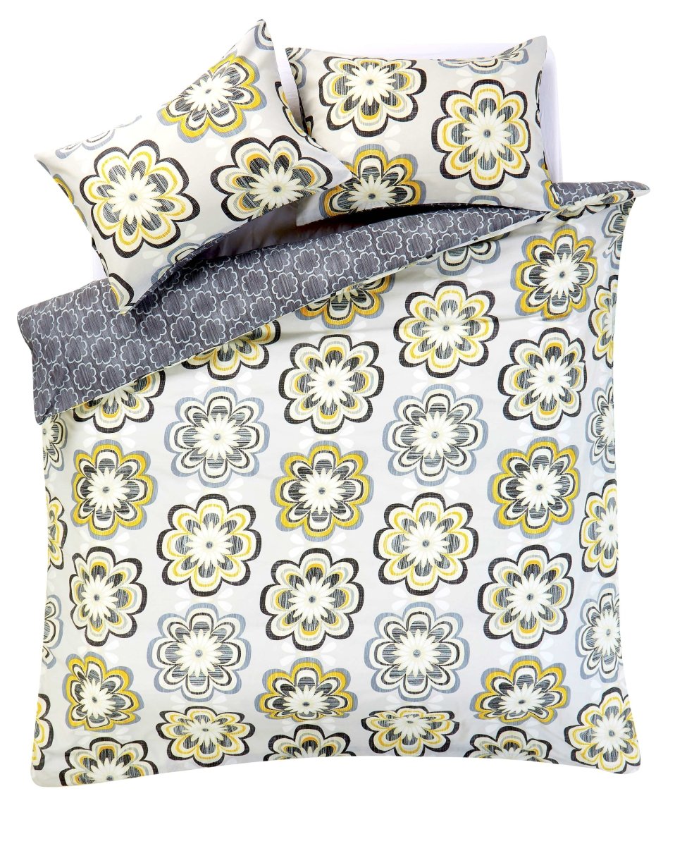 OLIVIA ROCCO Peony Floral Cotton Rich Duvet Cover Set With Pillowcases Easy Care - Joe’s Haven