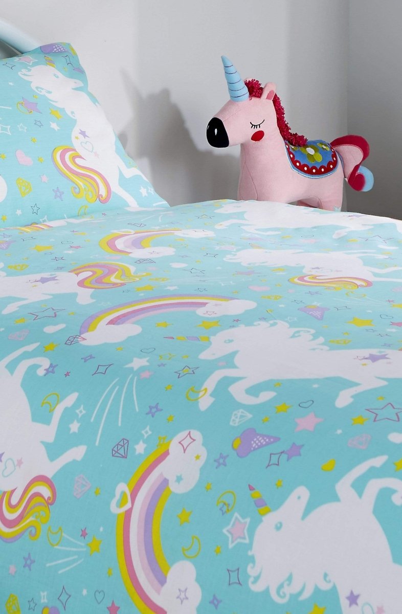 OLIVIA ROCCO Unicorn Duvet Cover Set For Kids Cotton - Rich OEKO - TEX Certified Whimsical - Joe’s Haven