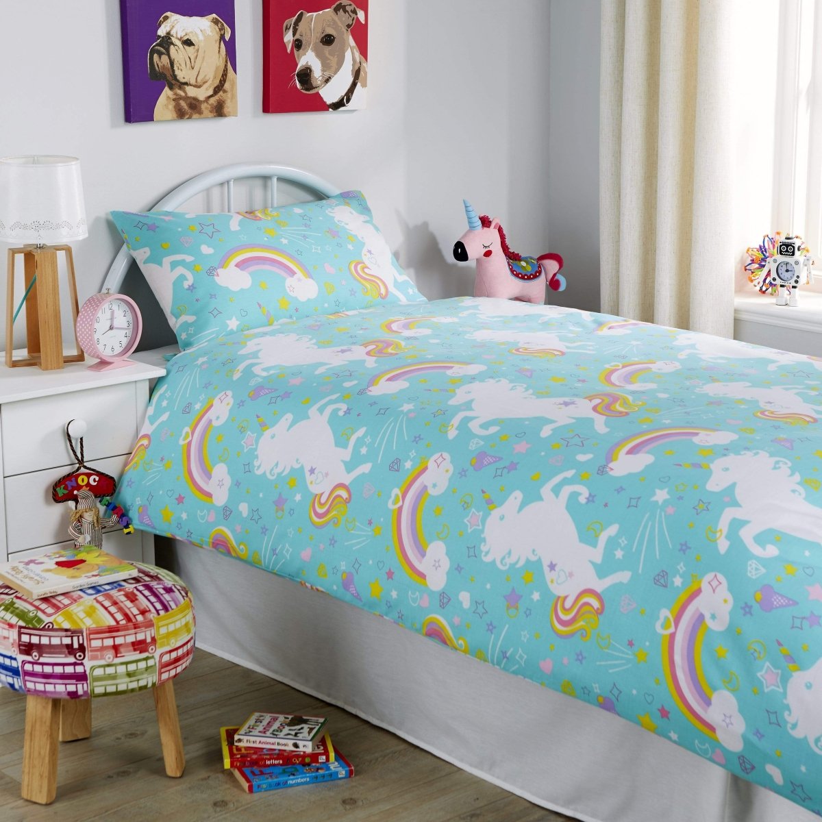 OLIVIA ROCCO Unicorn Duvet Cover Set For Kids Cotton - Rich OEKO - TEX Certified Whimsical - Joe’s Haven