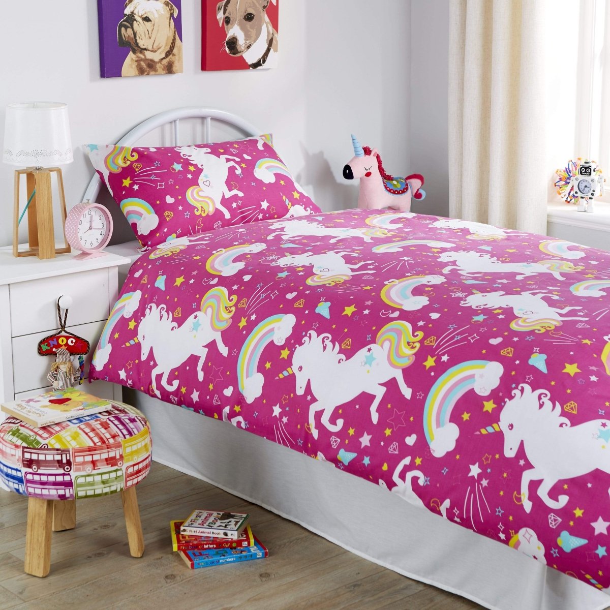 OLIVIA ROCCO Unicorn Duvet Cover Set For Kids Cotton - Rich OEKO - TEX Certified Whimsical - Joe’s Haven