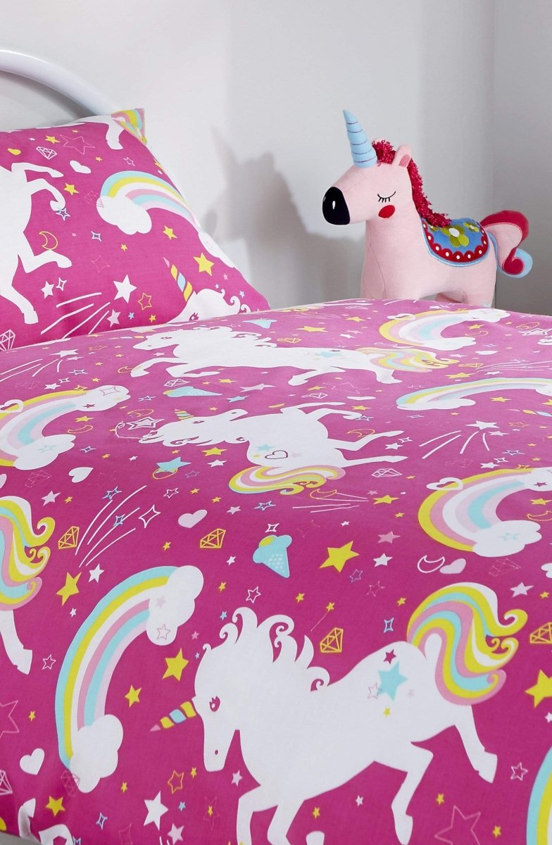 OLIVIA ROCCO Unicorn Duvet Cover Set For Kids Cotton - Rich OEKO - TEX Certified Whimsical - Joe’s Haven
