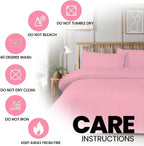 OLIVIA ROCCO Duvet Set With Zipper Closure Easy Care Plain Dye Luxurious Super Soft Bed - Joe’s Haven