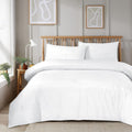 OLIVIA ROCCO Duvet Set With Zipper Closure Easy Care Plain Dye Luxurious Super Soft Bed - Joe’s Haven