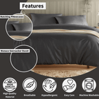 OLIVIA ROCCO Monaco Seersucker Duvet Cover Set Grey And White With Pillowcases For Single - Joe’s Haven