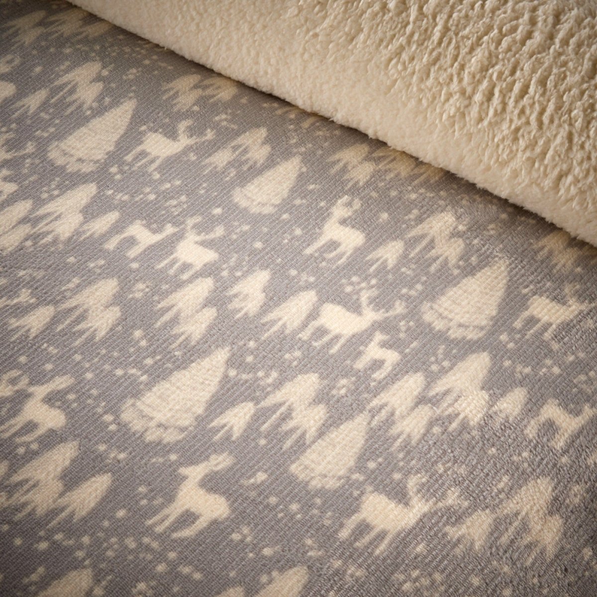 OLIVIA ROCCO Woodland Animals Teddy Fleece Duvet Set With Reversible Sherpa Winter - Joe’s Haven
