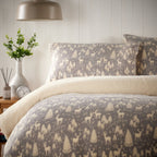 OLIVIA ROCCO Woodland Animals Teddy Fleece Duvet Set With Reversible Sherpa Winter - Joe’s Haven
