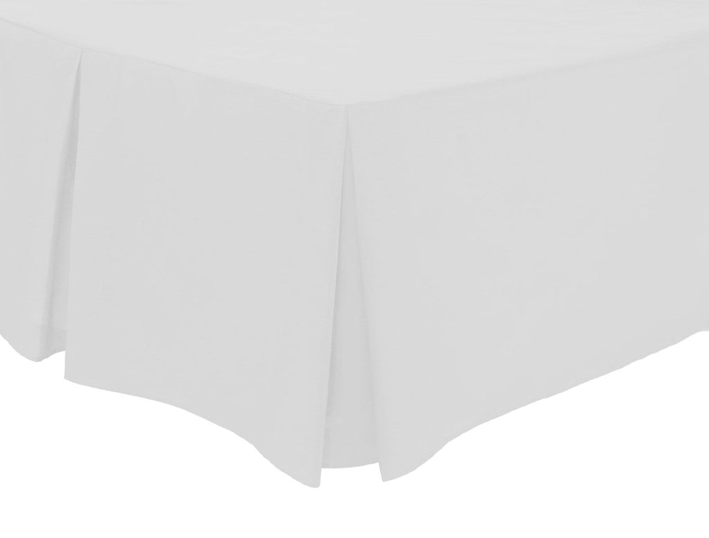 OLIVIA ROCCO Basics Fitted Pleated Valance Sheet Indus Valley Cotton Blend OEKO-TEX - Joe’s Haven