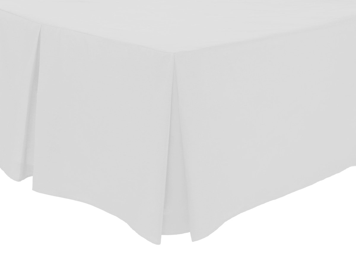 OLIVIA ROCCO Basics Fitted Pleated Valance Sheet Indus Valley Cotton Blend OEKO-TEX - Joe’s Haven