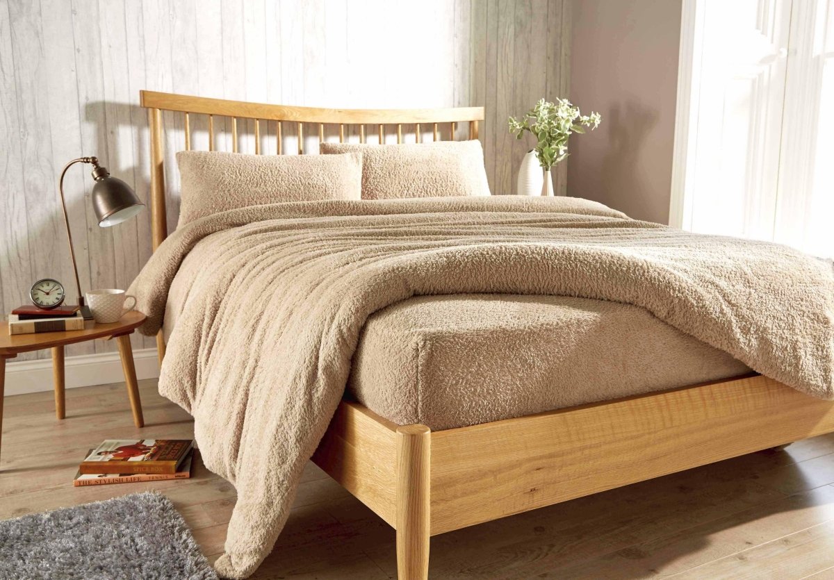 OLIVIA ROCCO Teddy Fleece Extra Deep Fitted Sheet Plush Soft Winter Bedding Snug Elastic - Joe’s Haven