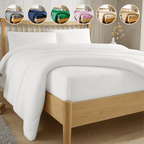 OLIVIA ROCCO Teddy Fleece Extra Deep Fitted Sheet Plush Soft Winter Bedding Snug Elastic - Joe’s Haven