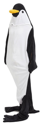 OLIVIA ROCCO Oversized Penguin Wearable Blanket Hoodie Fleece With Sleeves One Size - Joe’s Haven