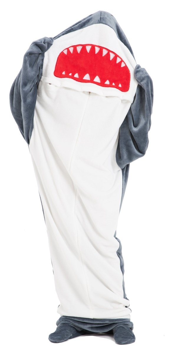 OLIVIA ROCCO Oversized Shark Wearable Blanket Hoodie Fleece With Sleeves Ultra Soft - Joe’s Haven
