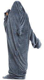 OLIVIA ROCCO Oversized Shark Wearable Blanket Hoodie Fleece With Sleeves Ultra Soft - Joe’s Haven