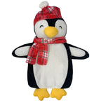 OLIVIA ROCCO Festive Penguin Christmas Hot Water Bottle 1L Natural Rubber With Cover UK - Joe’s Haven