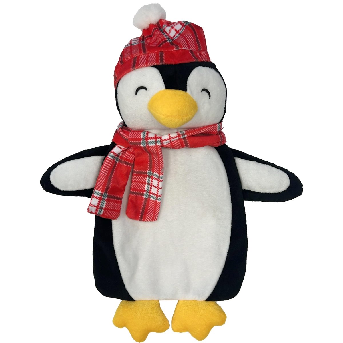 OLIVIA ROCCO Festive Penguin Christmas Hot Water Bottle 1L Natural Rubber With Cover UK - Joe’s Haven