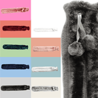 OLIVIA ROCCO Extra Long 2L Hot Water Bottle With Plush Faux Fur Cover Natural Rubber UK - Joe’s Haven