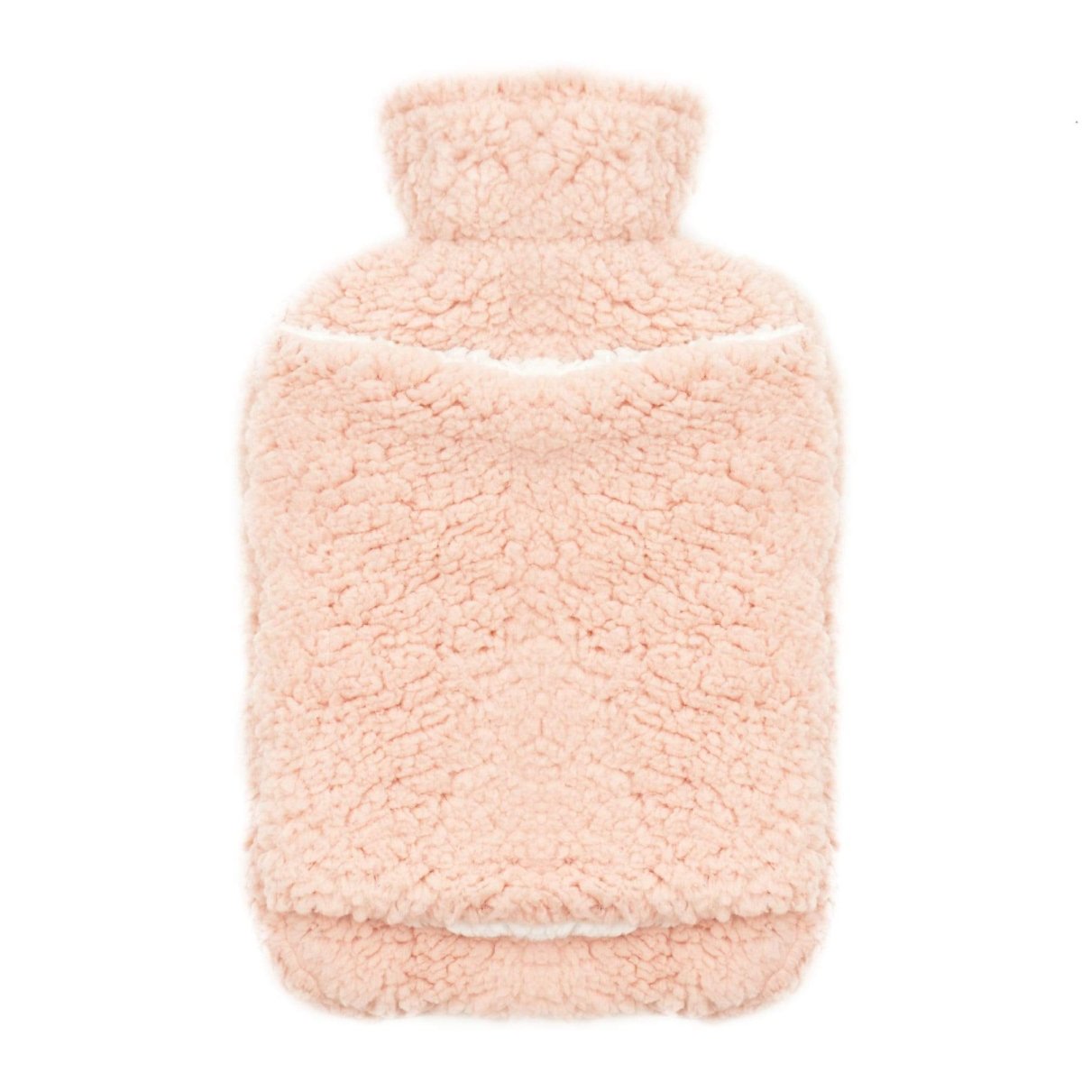 OLIVIA ROCCO Teddy Fleece Hot Water Bottle With Pocket Hand Warmer 2L Natural Rubber UK - Joe’s Haven