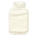 OLIVIA ROCCO Teddy Fleece Hot Water Bottle With Pocket Hand Warmer 2L Natural Rubber UK - Joe’s Haven
